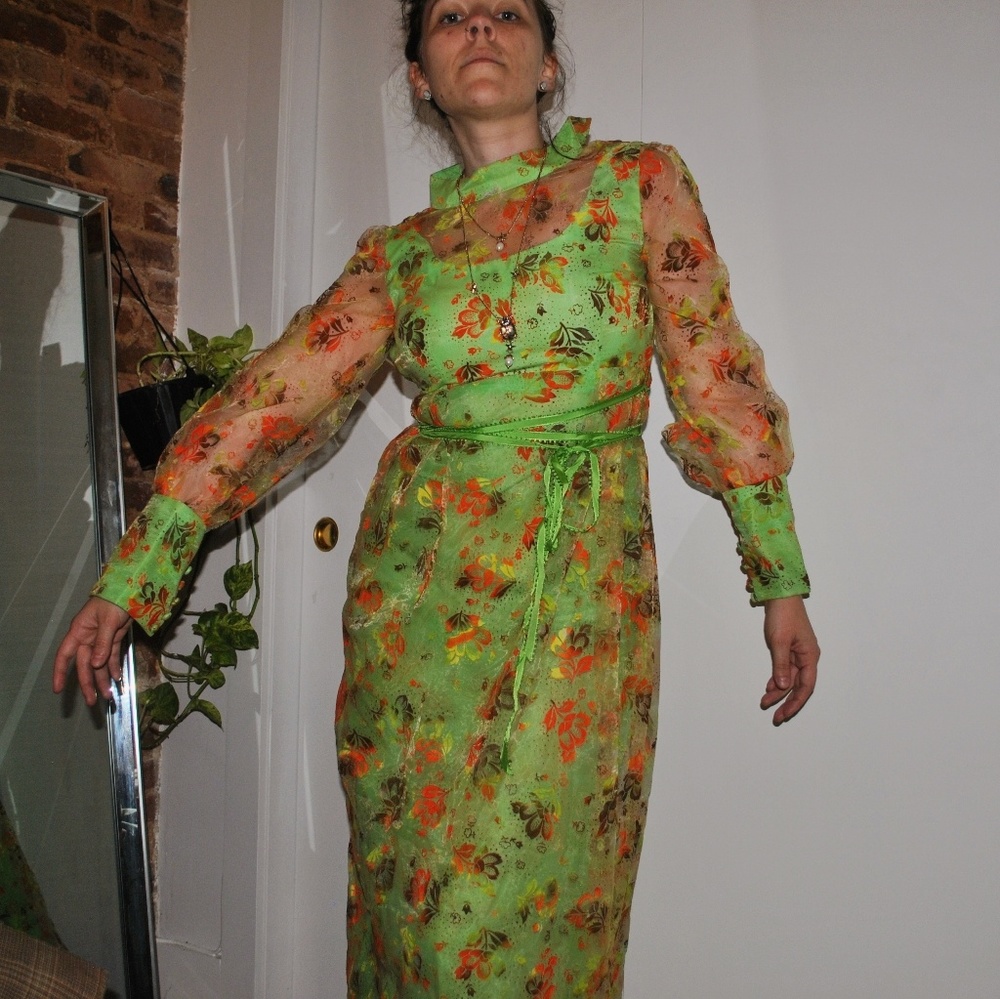 **sold on DEPOP** Vintage 60s Bright Dress ๐ฟ - Picture 1 of 7